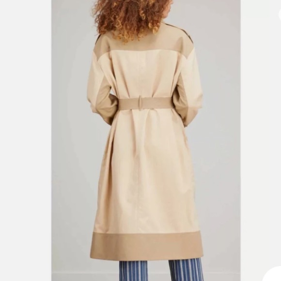 NWT ULLA JOHNSON Emmanuelle Night Neutral Trench Coat Size Medium. - Picture 15 of 15